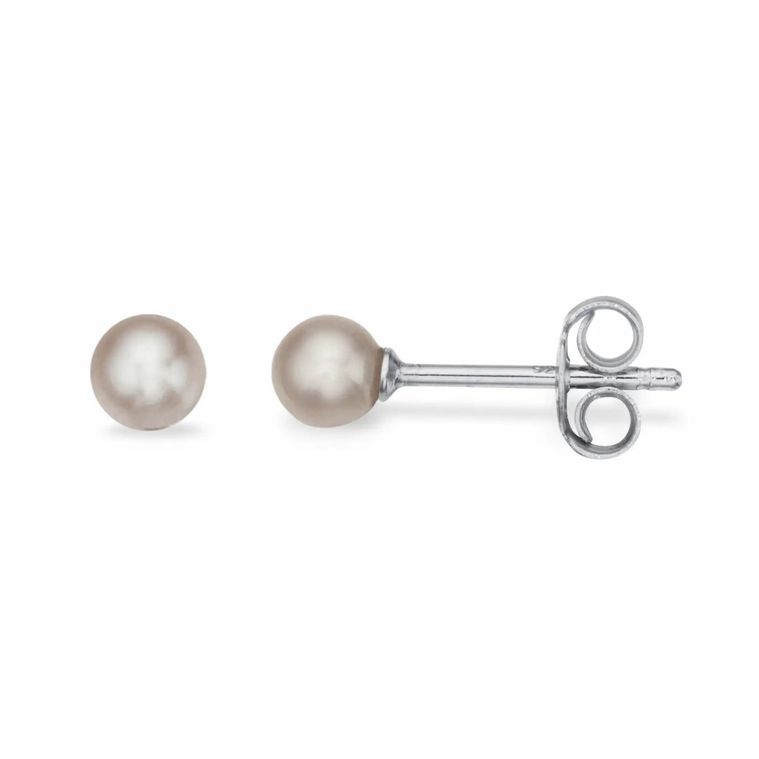 Scrouples - Sølv ørestikker med ferskvandsperle, 5 - 5,5mm - 110592slet