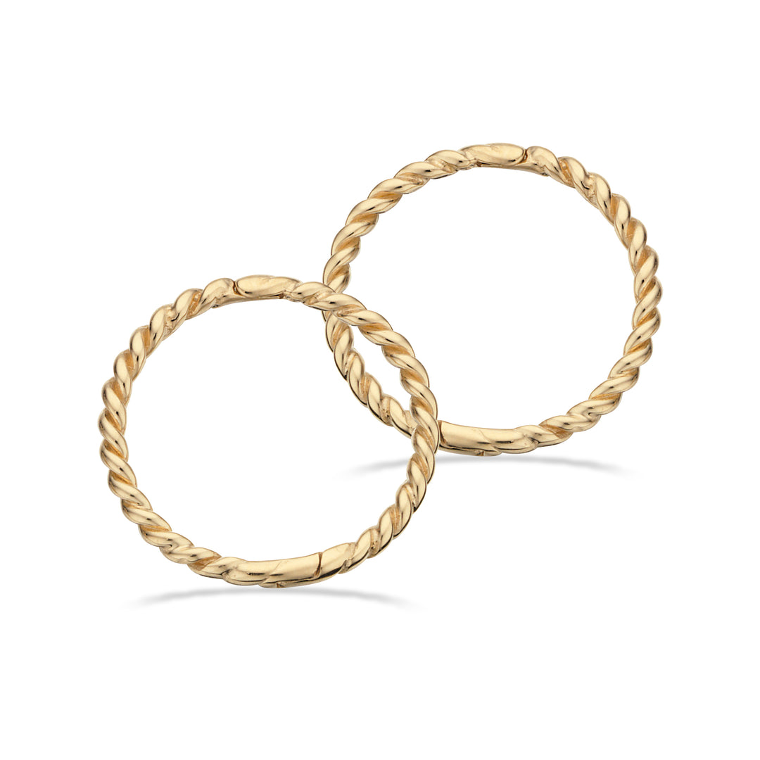 Scrouples - Clip creol snoet i 8 karat guld, 12mm - 117593