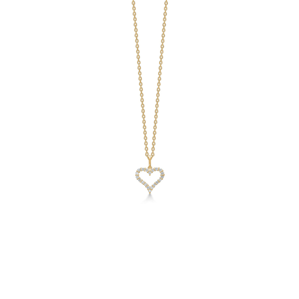 MadsZ - 14 kt guld Tender Heart vedhæng med diamanter - 1531320