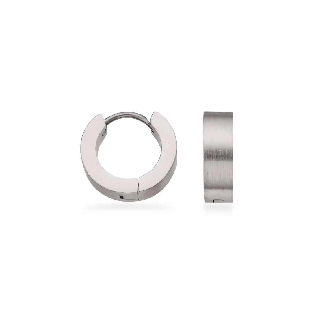 Scrouples - Herre stål creol, 14mm med mat overflade - 158501