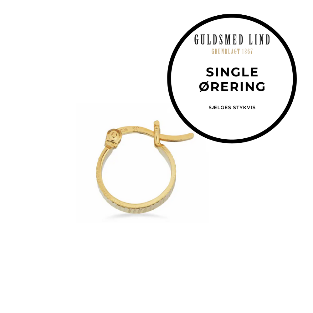 Scrouples - Guldbelagt creol med rustik overflade, single - 160412-1