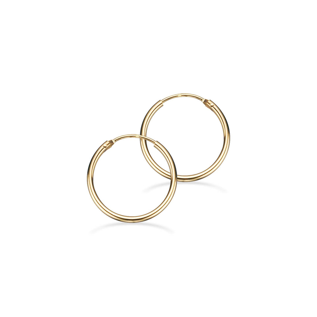 Scrouples - Creoler i forgyldt sølv, 1,5x20mm - 193622