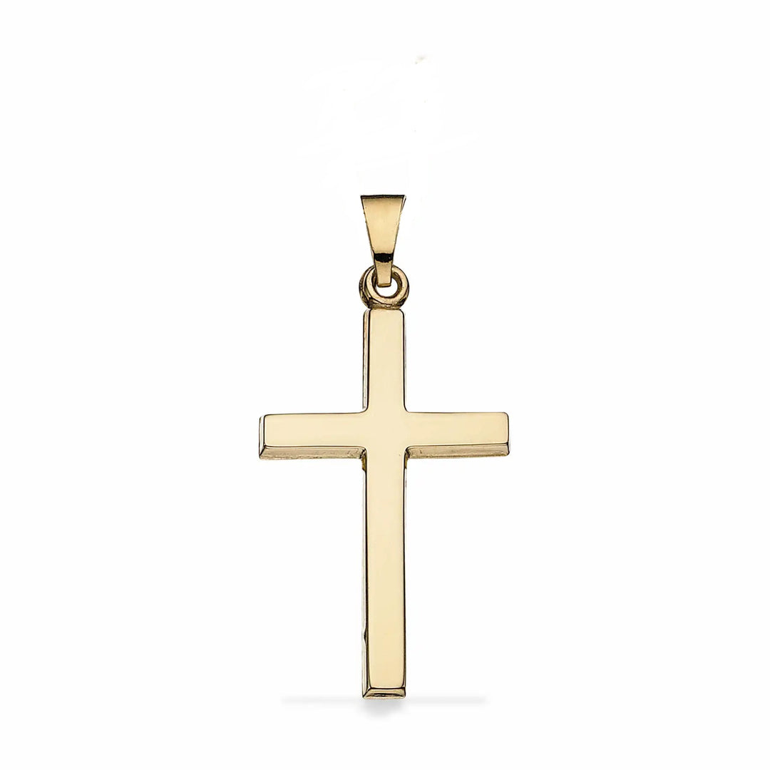Guld kors i 8 karat guld. Korset er fra Scrouples og måler 25 x 16mm