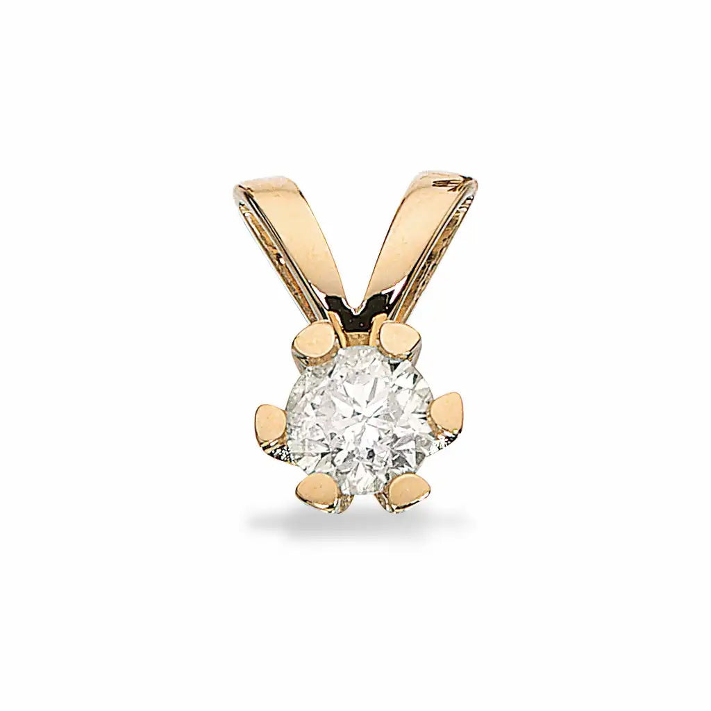 Vida - Guld vedhæng med diamant 0,15ct - 2813,15