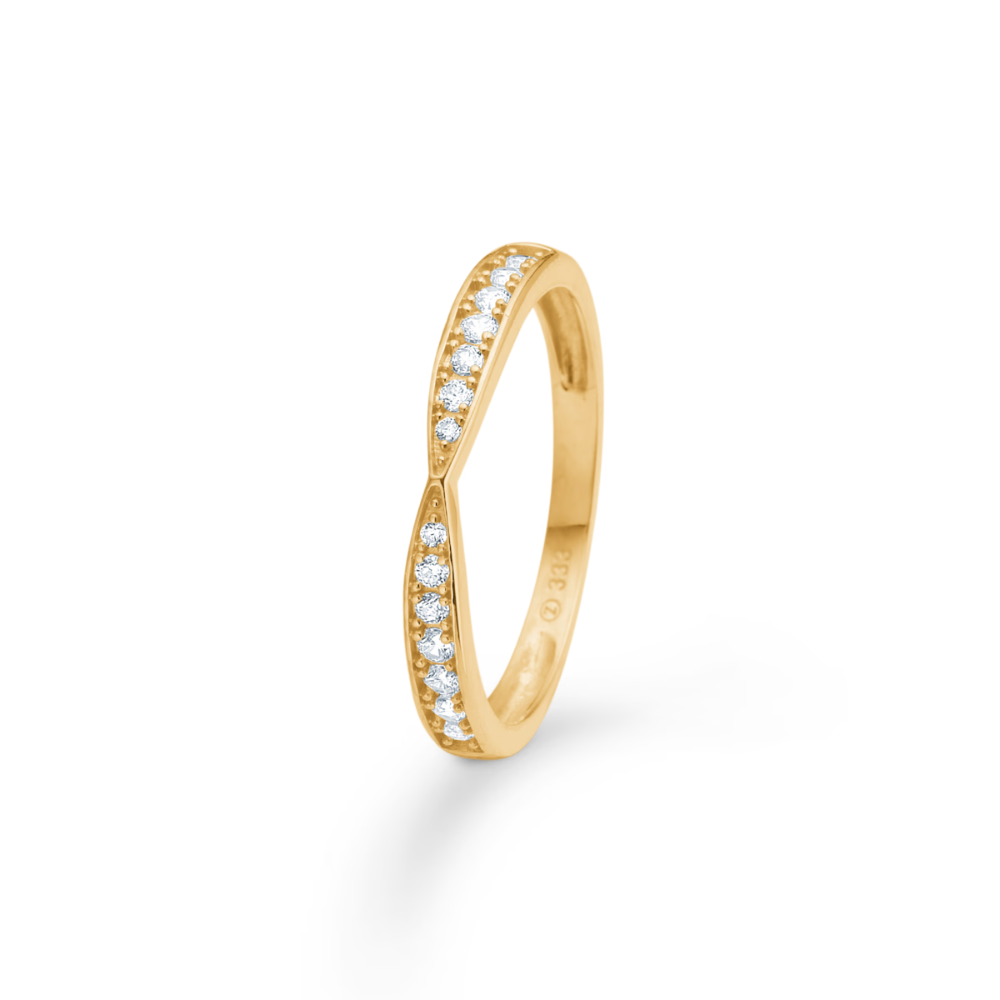 Mads Z - Mila ring i 8 karat guld med sten - 3347038