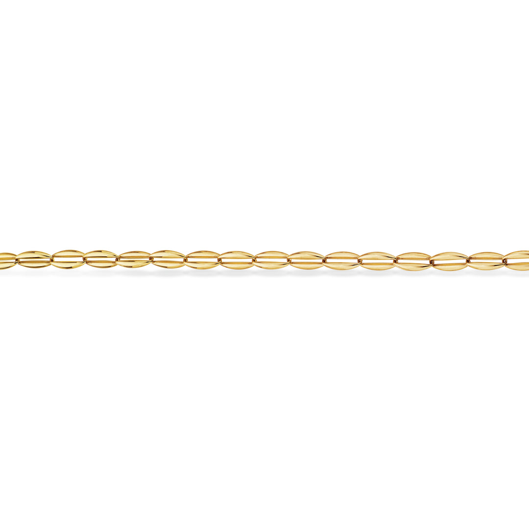 Scrouples - 8 karat guld halskæde med ovale åbne led - 34043h,m