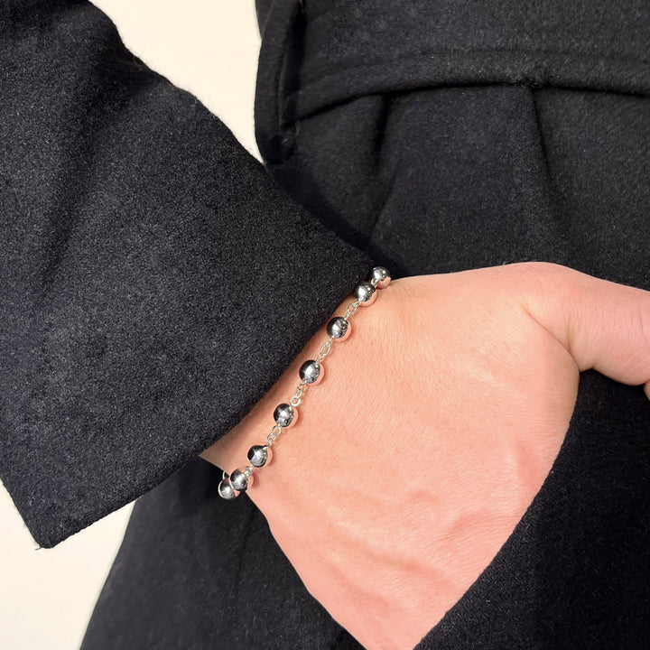 Scrouples - Sølv armbånd med kugler - 38962a.m