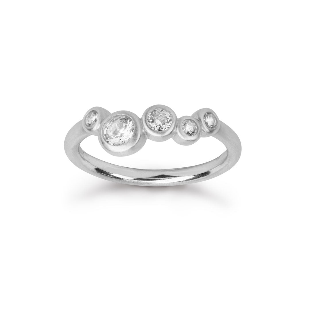 byBiehl - Stardust ring i sølv med sten - 5-4607a-r