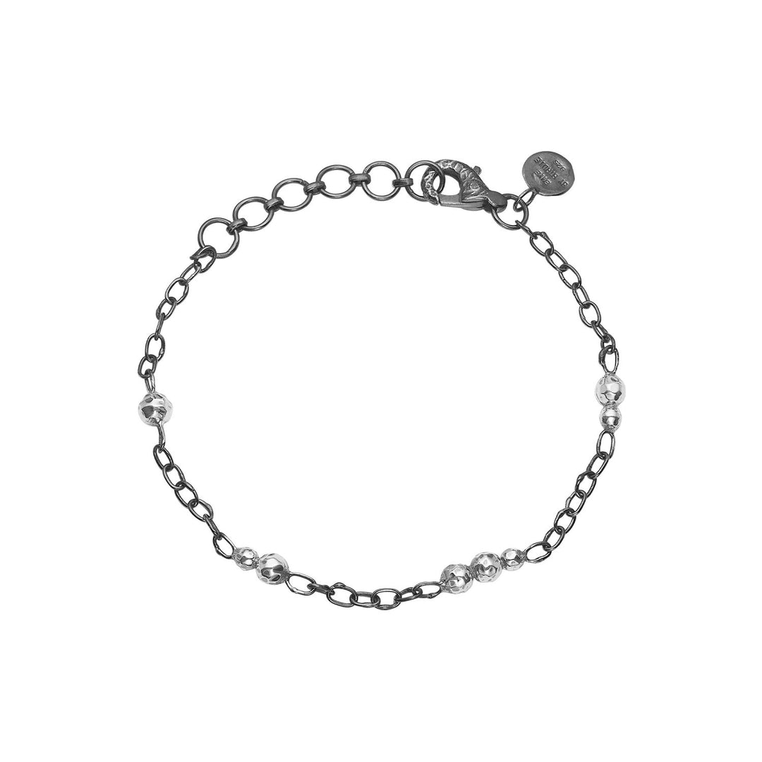Bybirdie - Rose Buds sølv armbånd med kugler - 50301335c