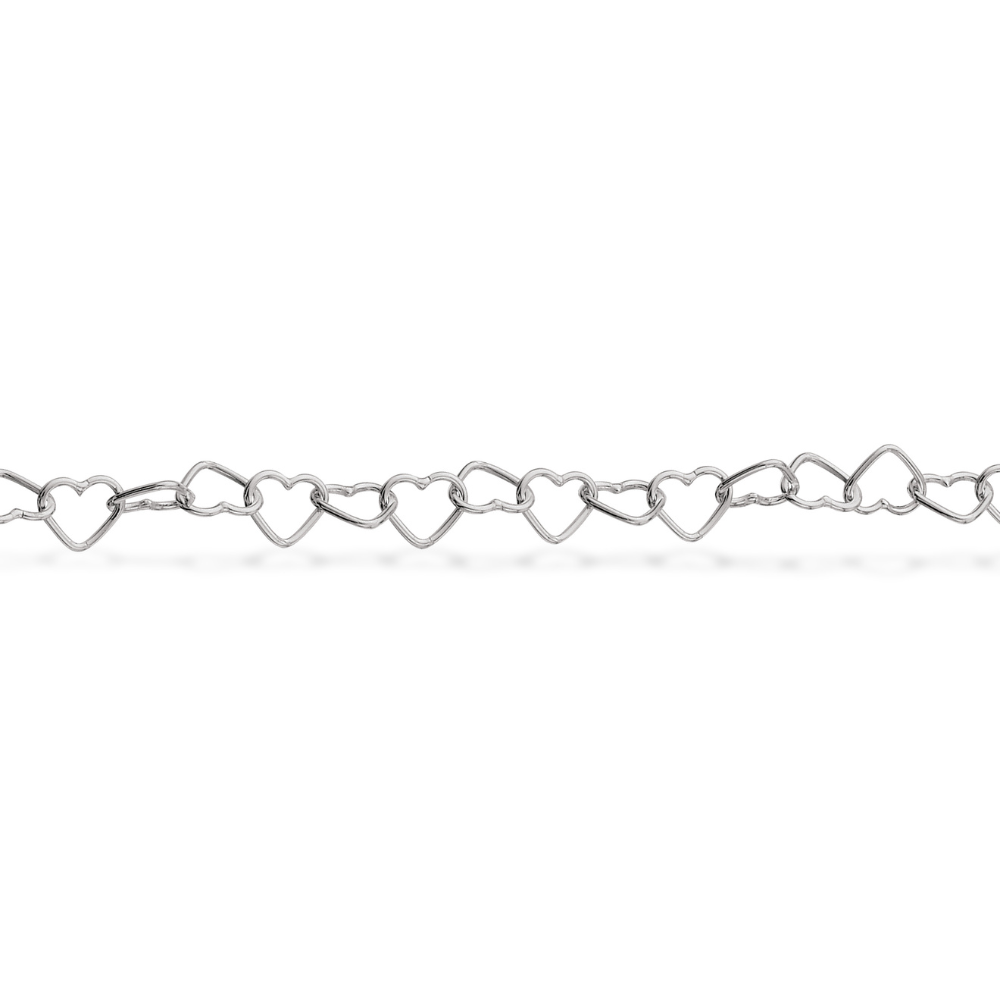 Scrouples - Sammenflettet hjerte armbånd i sølv - 609672