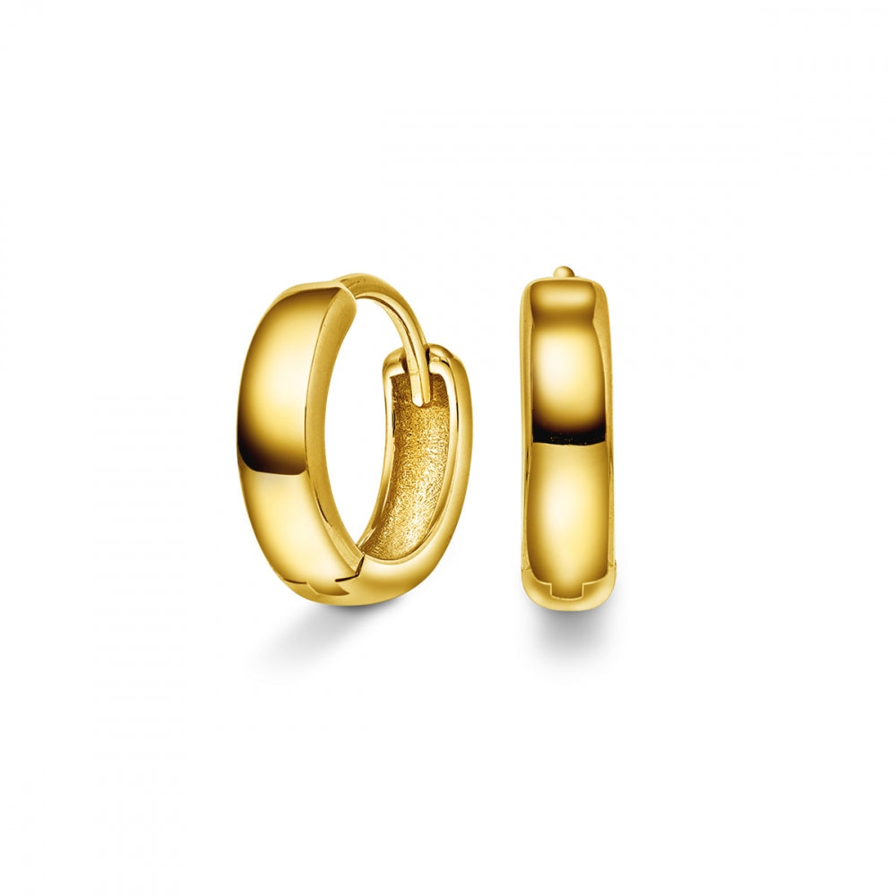 Arne Nordlie - Forgyldte sølv creoler, 14mm - 68708-01