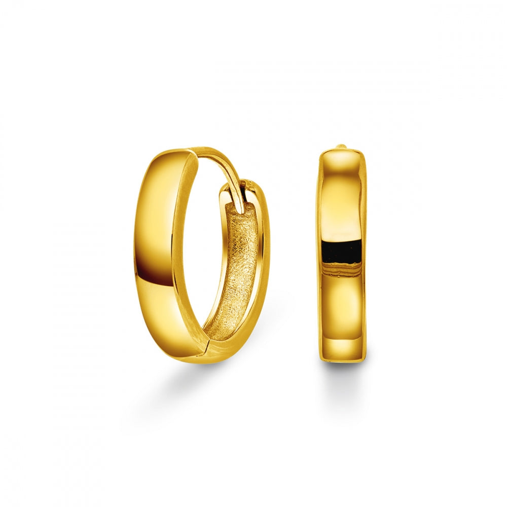 Arne Nordlie - Forgyldte sølv creoler, 18mm - 68708-03