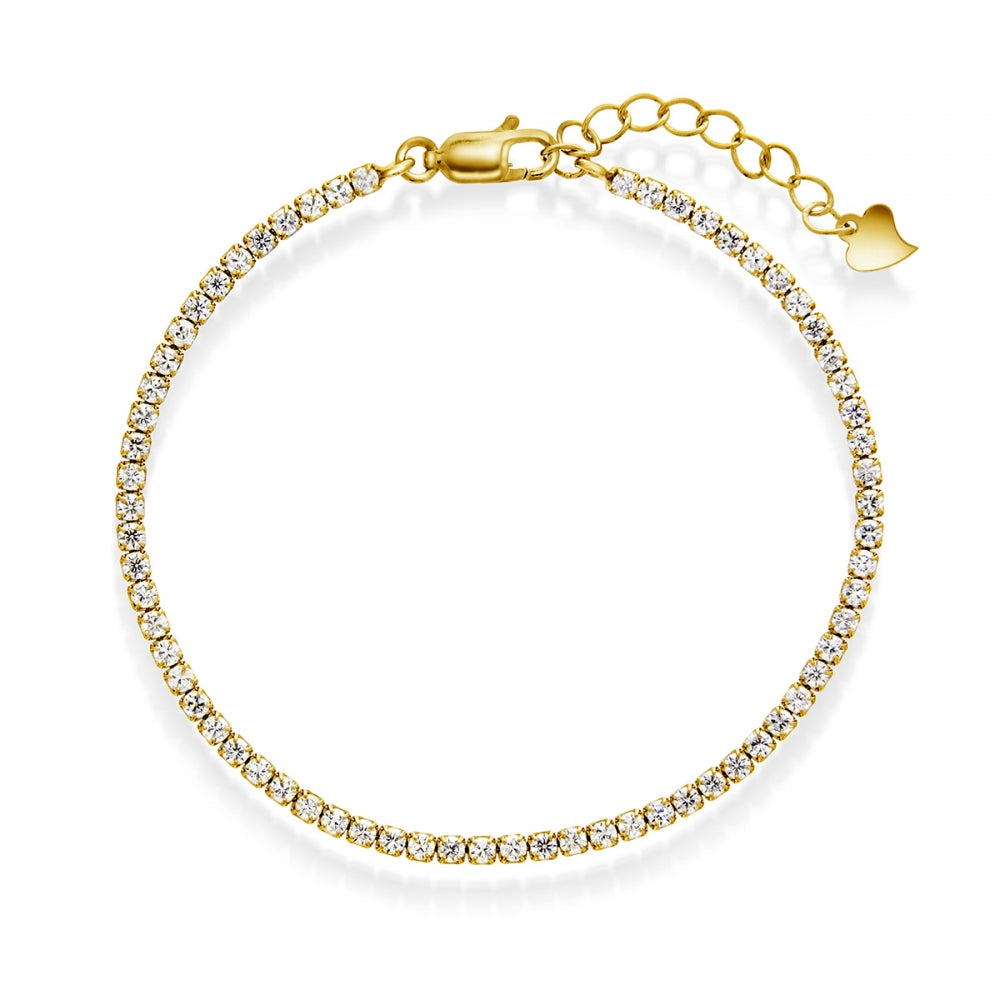 Arne Nordlie - Forgyldt sølv tennis armbånd - 62234