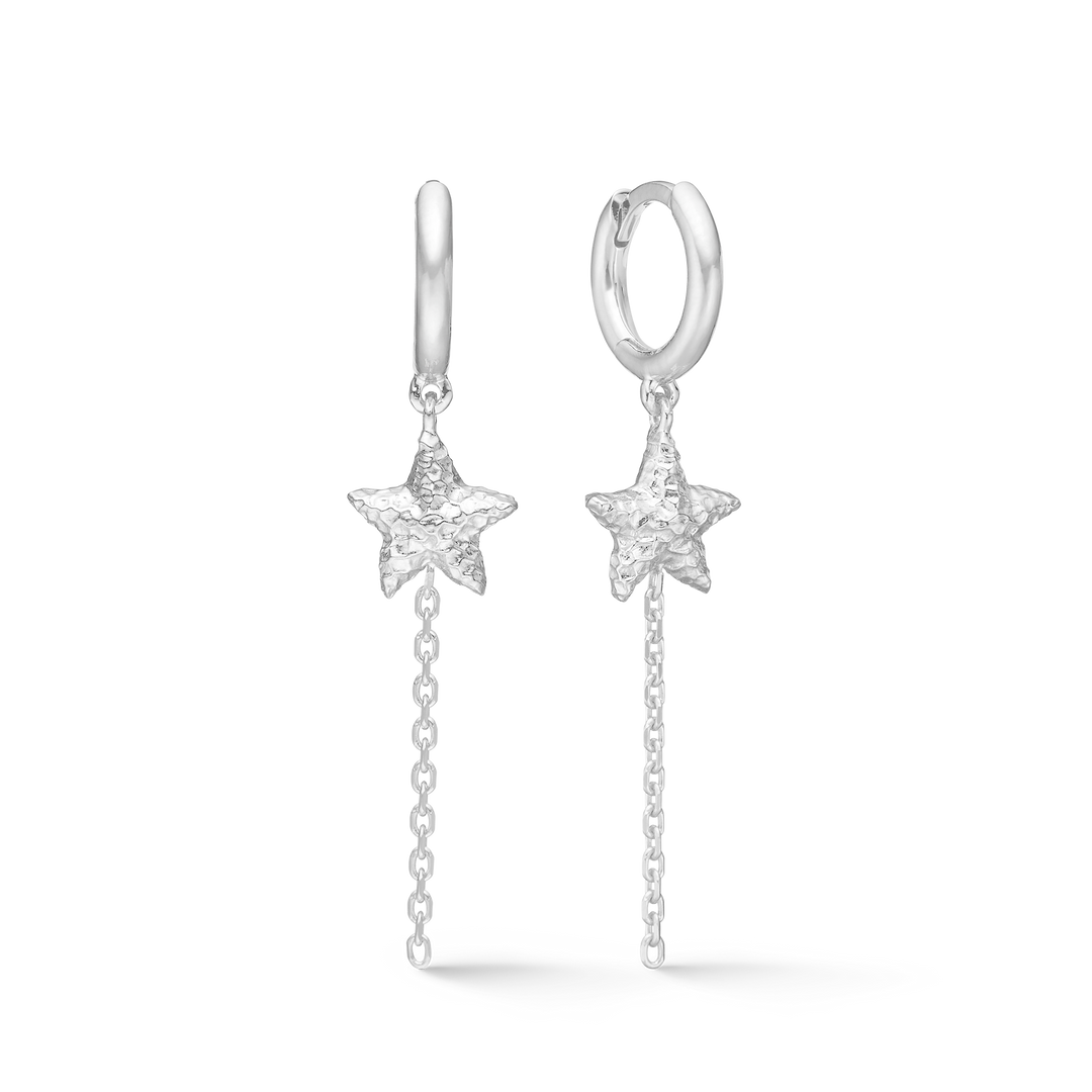 Studio Z - Starfish Luster sølv ørering - 7110903