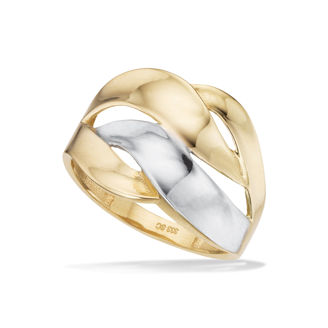Scrouples - 8kt ring med guld og hvidguld - 714824