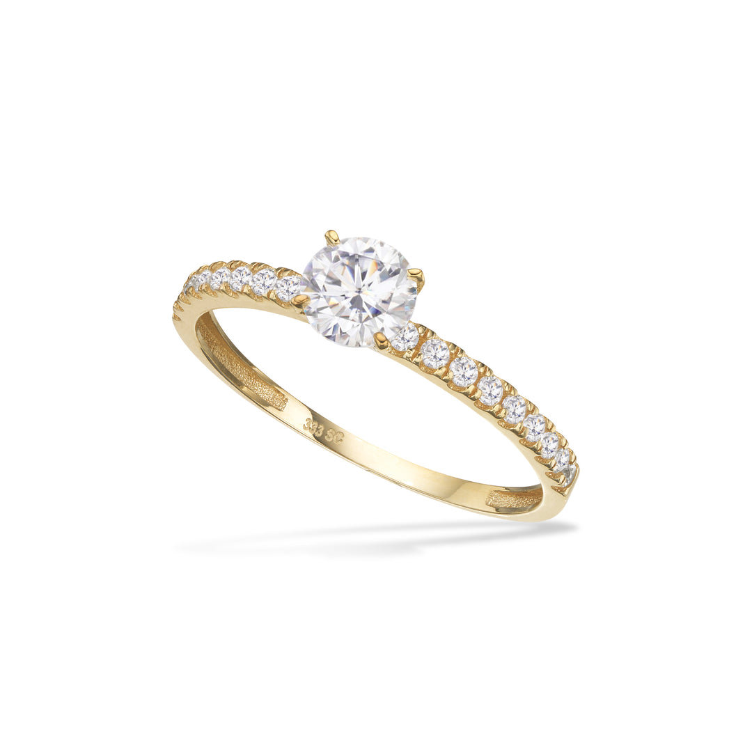 Scrouples - 8 karats ring med syntetisk sten - 714883