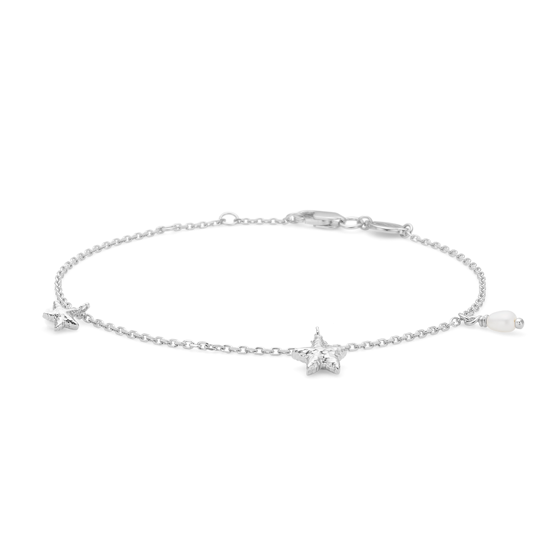 Studio Z - Starfish Lustre sølv armbånd m e vedhæng - 7153903