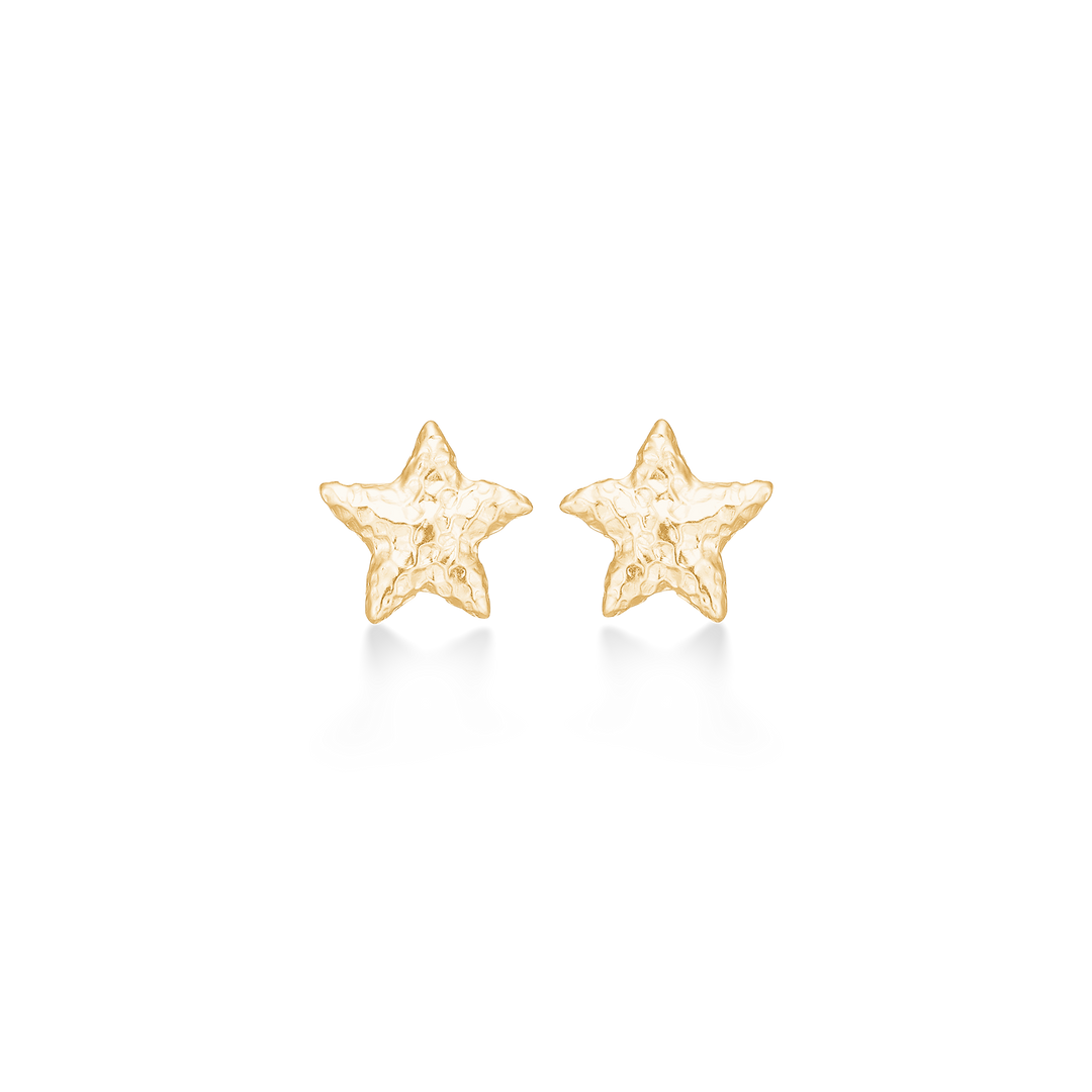 Studio Z - Starfish Lustre søstjerne ørestikker i forgyldt sølv - 7210902
