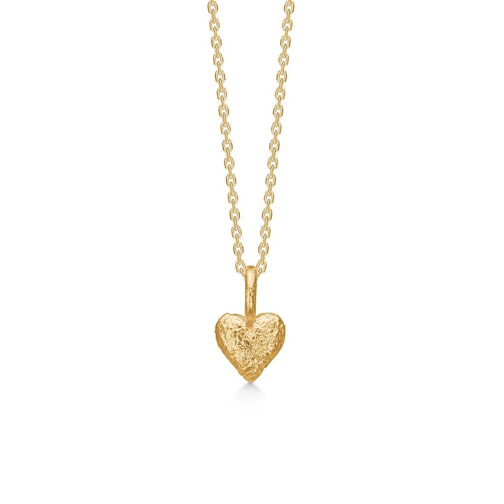 Studio Z - Amour Heart Forgyldt sølv halskæde med hjerte - 7220357