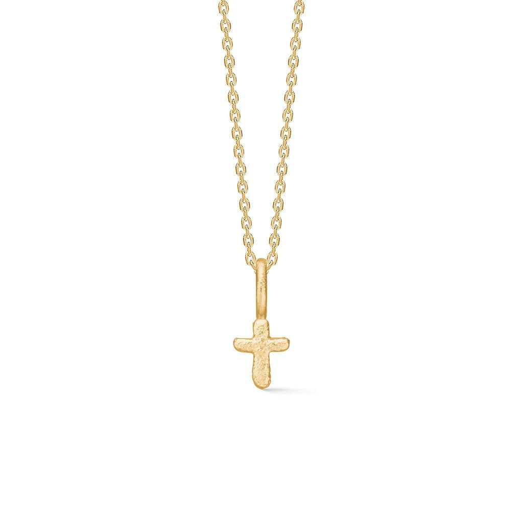 Studio Z - Faithful Cross halskæde i forgyldt sølv - 7220358