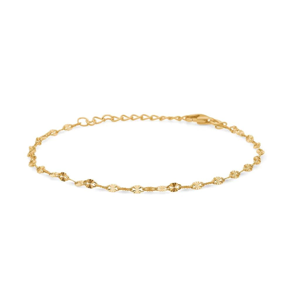 Studio Z - Aurelia forgyldt sølv armbånd med facetter - 7250450
