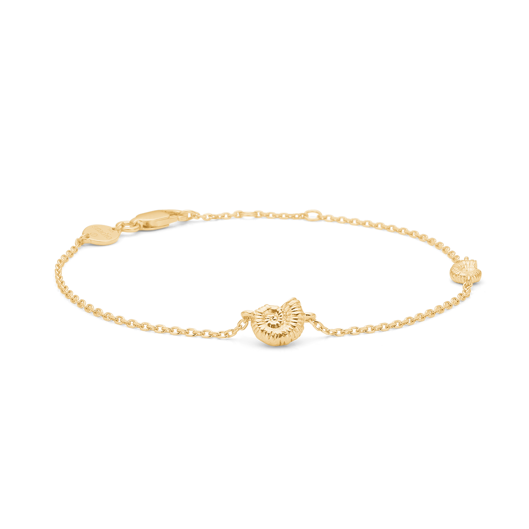 Studio Z - Seashell Secrets forgyldt sølv armbånd med musling - 7250904