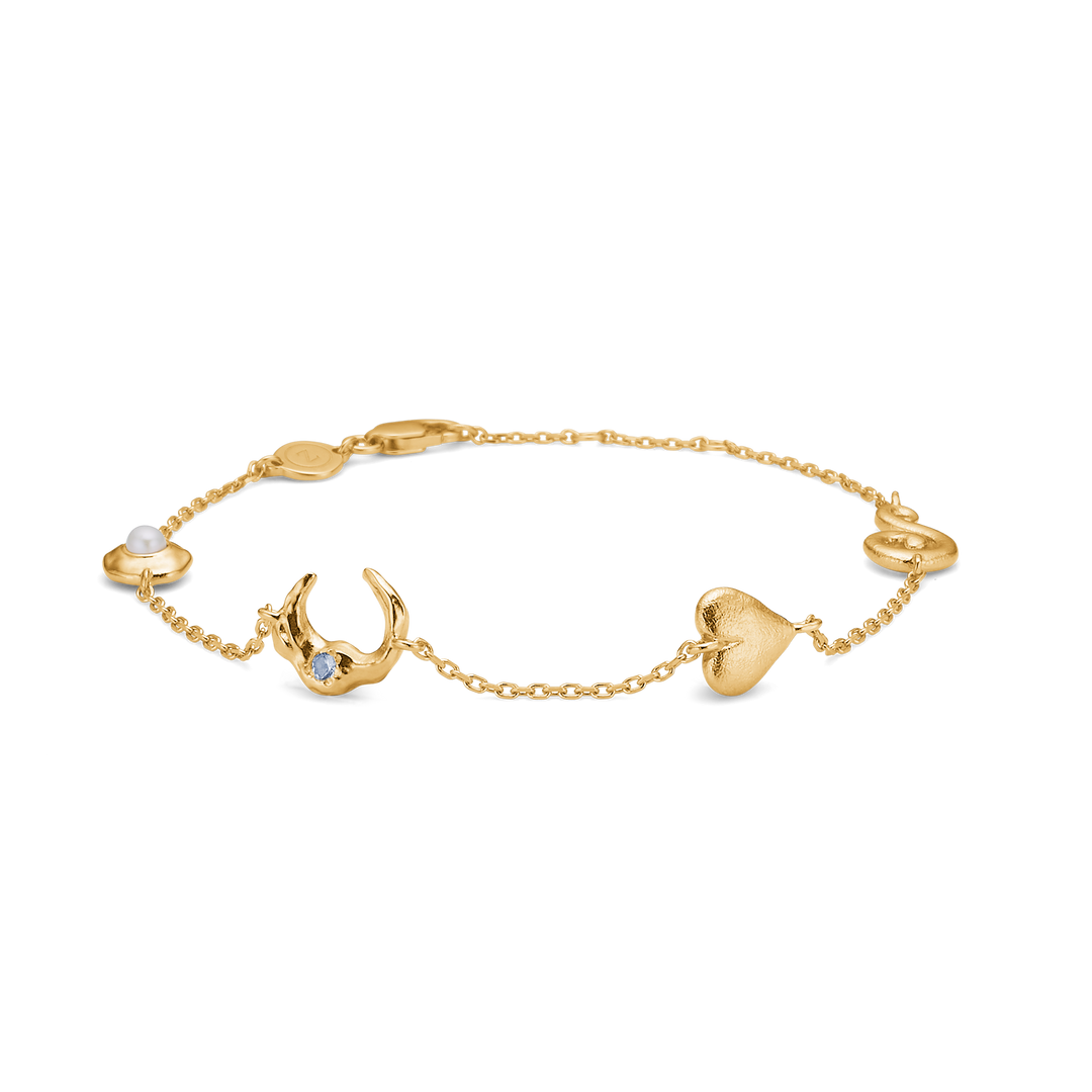 Studio Z - Cascade armbånd i guldbelagt sølv - 7257875