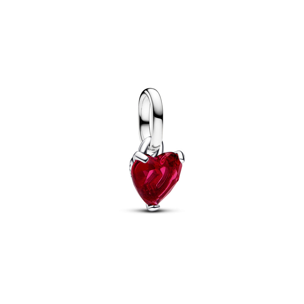 Pandora - ME, Knust hjerte mini charm rødt hjerte - 793450