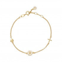 Lund Copenhagen - Marguerit armbånd med tro, håb og kærlighed - 9015053-m