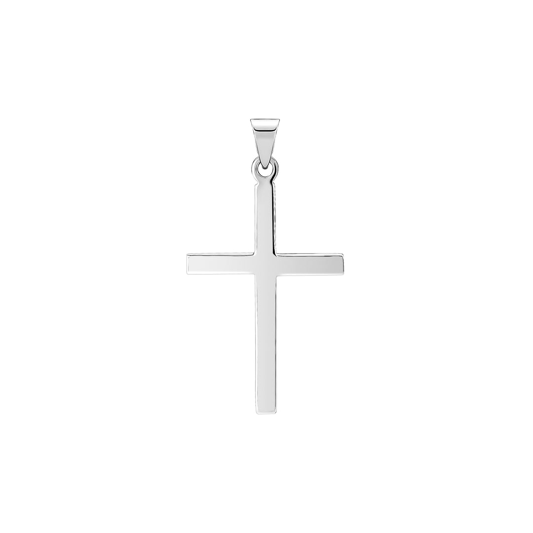 Lund Copenhagen - Klassisk blank sølv kors, 28 x 18 mm - 906060-r