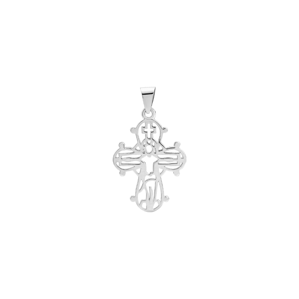 Lund Copenhagen - Åbent dagmarkors i sterling sølv, 15x20mm - 9061296