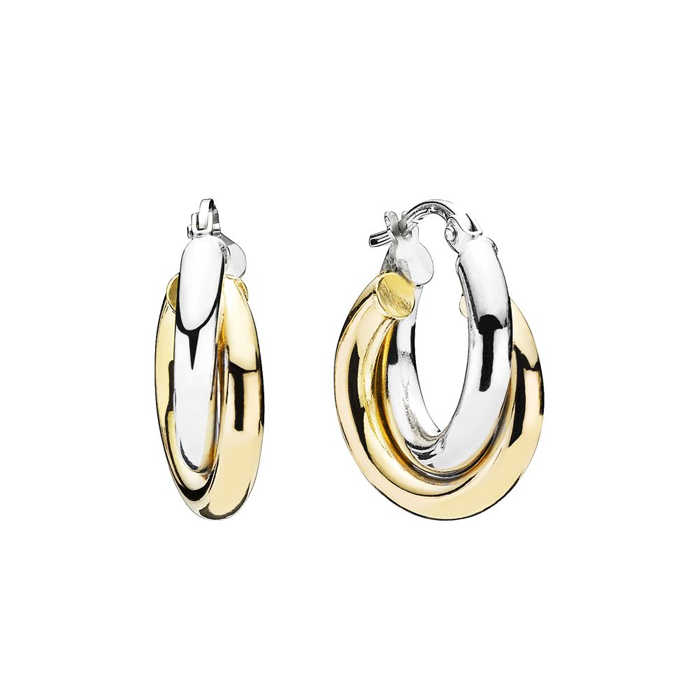 Lund Copenhagen - 8 karat creoler i 2 farver guld - 309512
