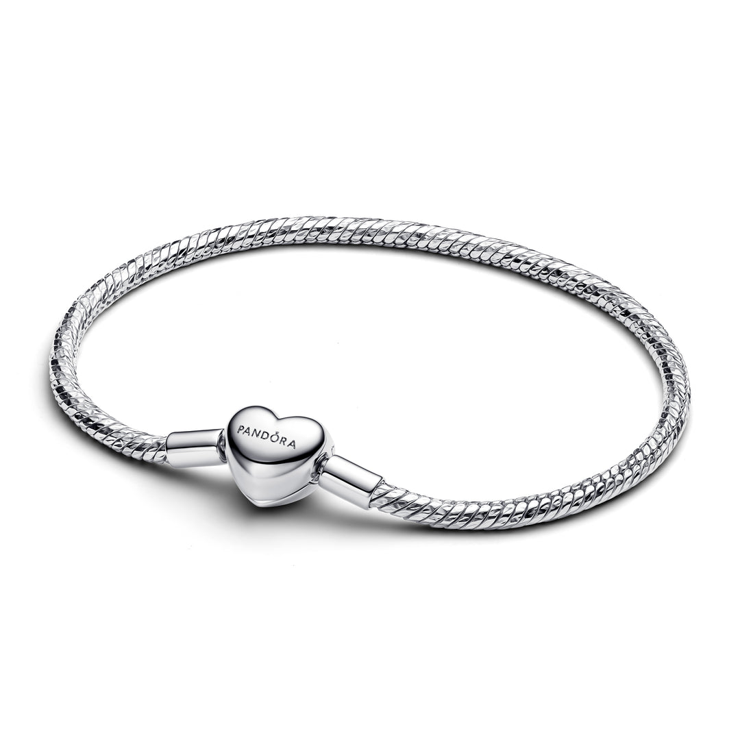 Pandora - Faccetteret hjerte armbånd i sølv - 594236c00