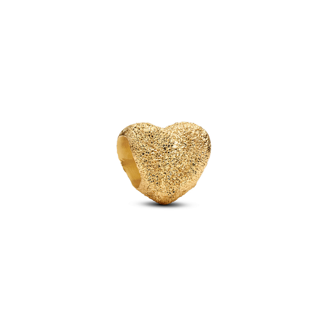 Pandora - Hjerte mini charm i guldbelagt - 764000c00