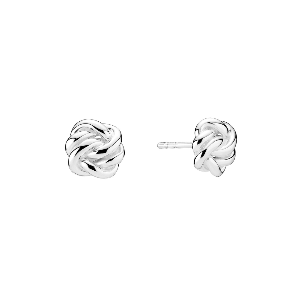 Lund Copenhagen - Knude ørestikker i sterling sølv, 9x8mm - 9091326-4