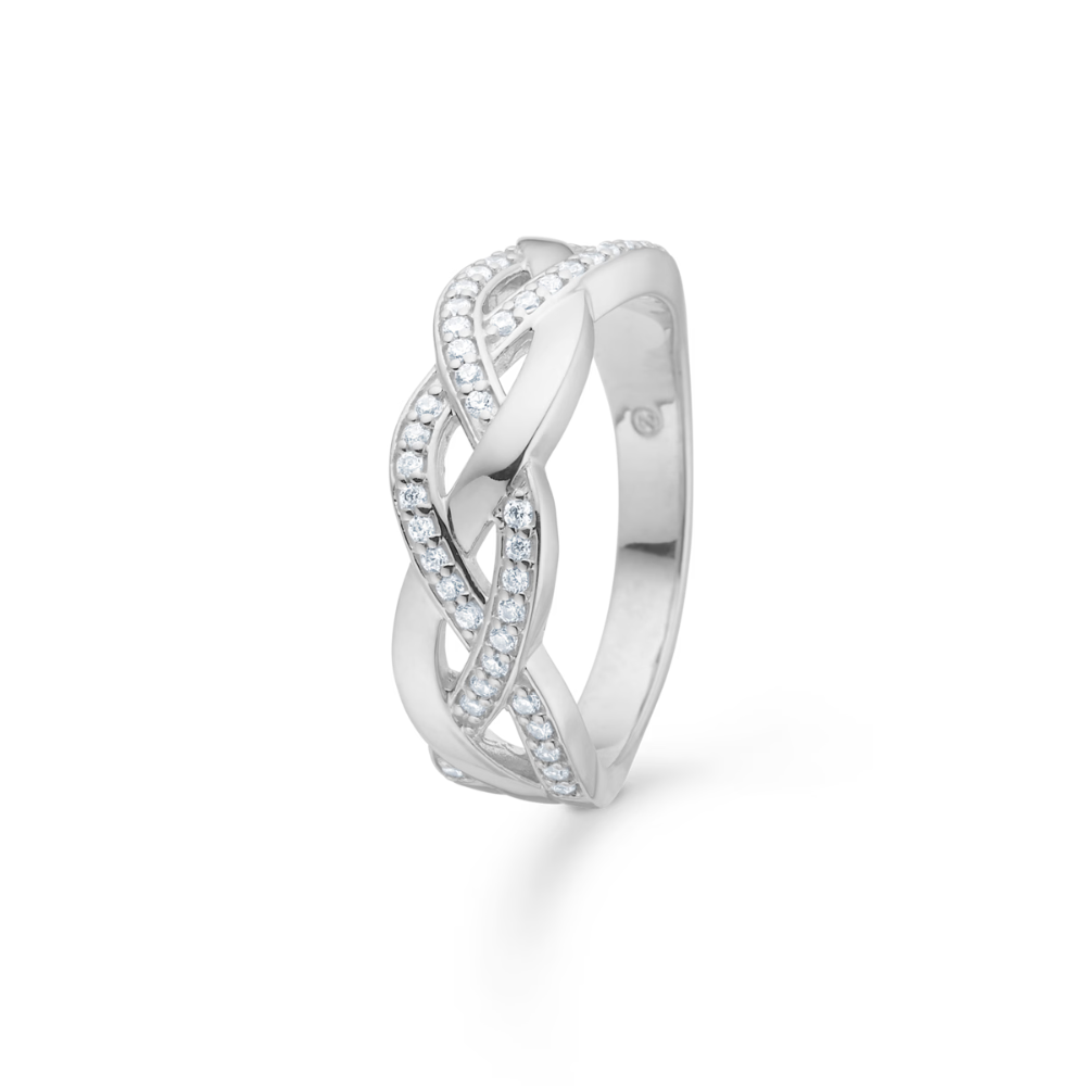 Mads Z - Lina sølv ring med zirkonia sten - 3147074