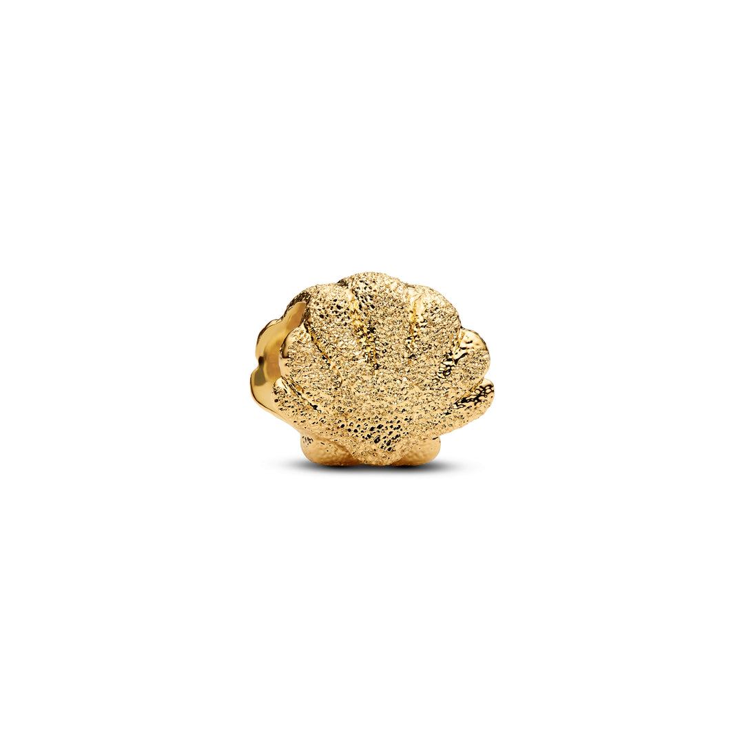 Pandora - Musling mini charm i guldbelagt - 764057c00