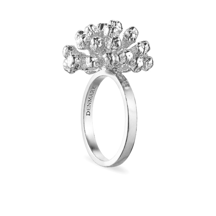 Flora Danica - Statement dild ring i sterling sølv - df-stri-s