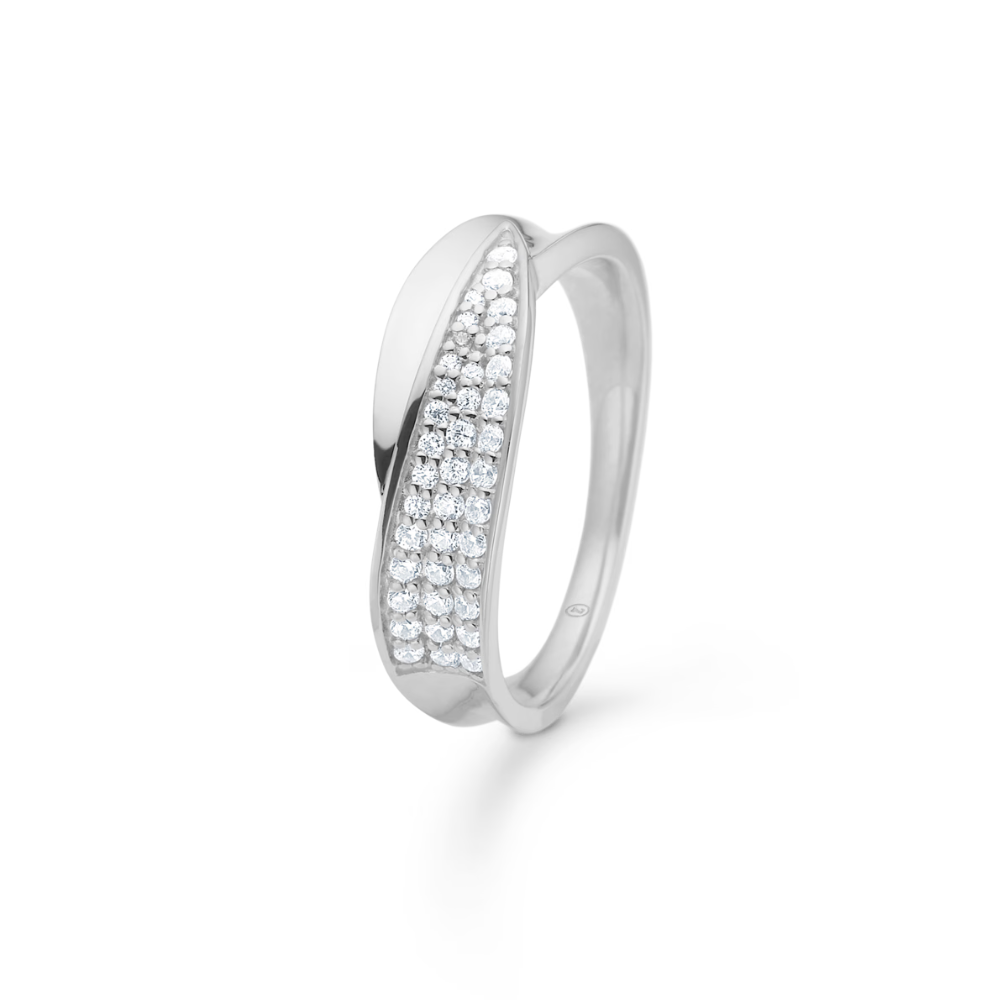 Mads Z - Gloria ring i sterling sølv med sten af zirkonia - 3147073