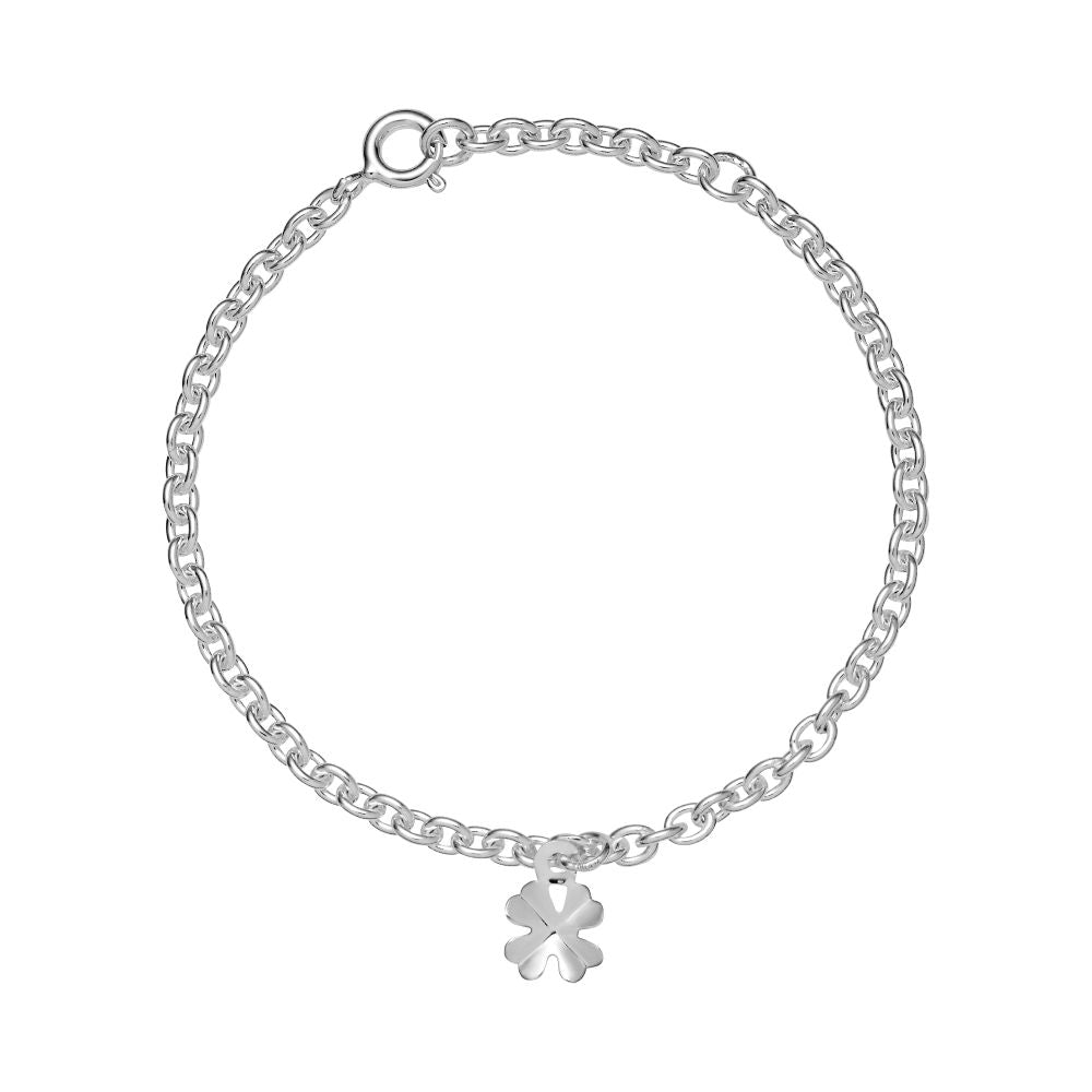 Lund Copenhagen - Sølv barne armbånd med firkløver - 9011143