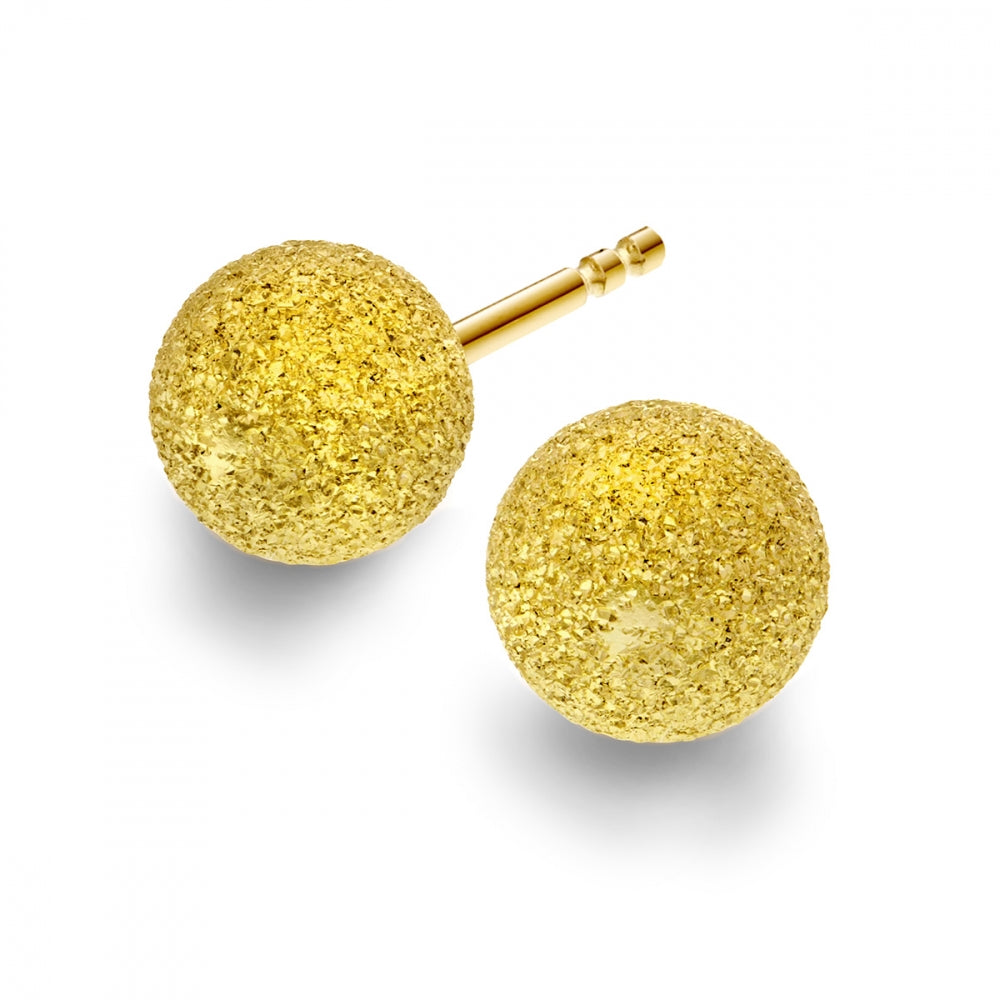 Arne Noedlie - Sparkling ball forgyld sølv ørestikker - 68679-06
