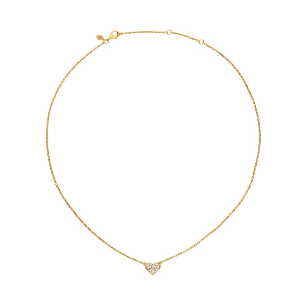 byBiehl - Just Love Sparkel halskæde med sten i forgyldt sølv - 3-4505a-gp