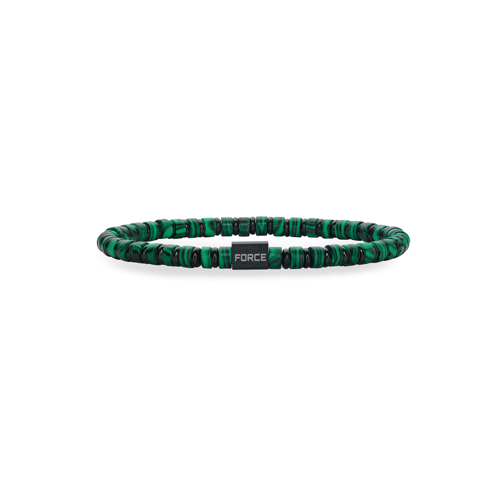 Scrouples - Grøn tigerøje herre armbånd - 03341
