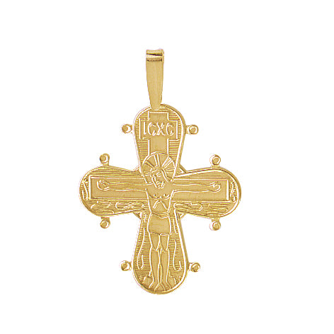 Aagaard - 8 karat guld dagmarkors med fadervor, 18x21mm - 0888012
