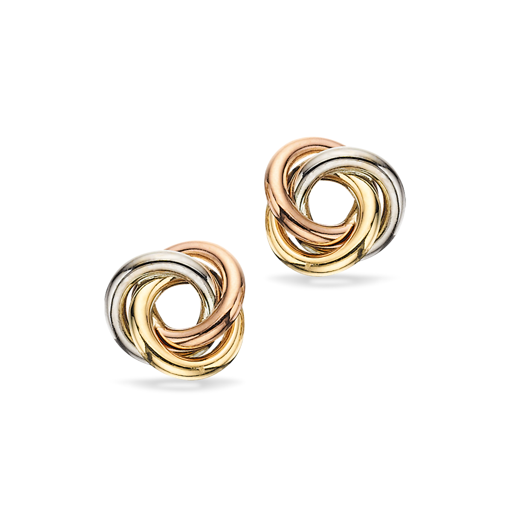 Scrouples - guld øreringe med 3 farver - 115053