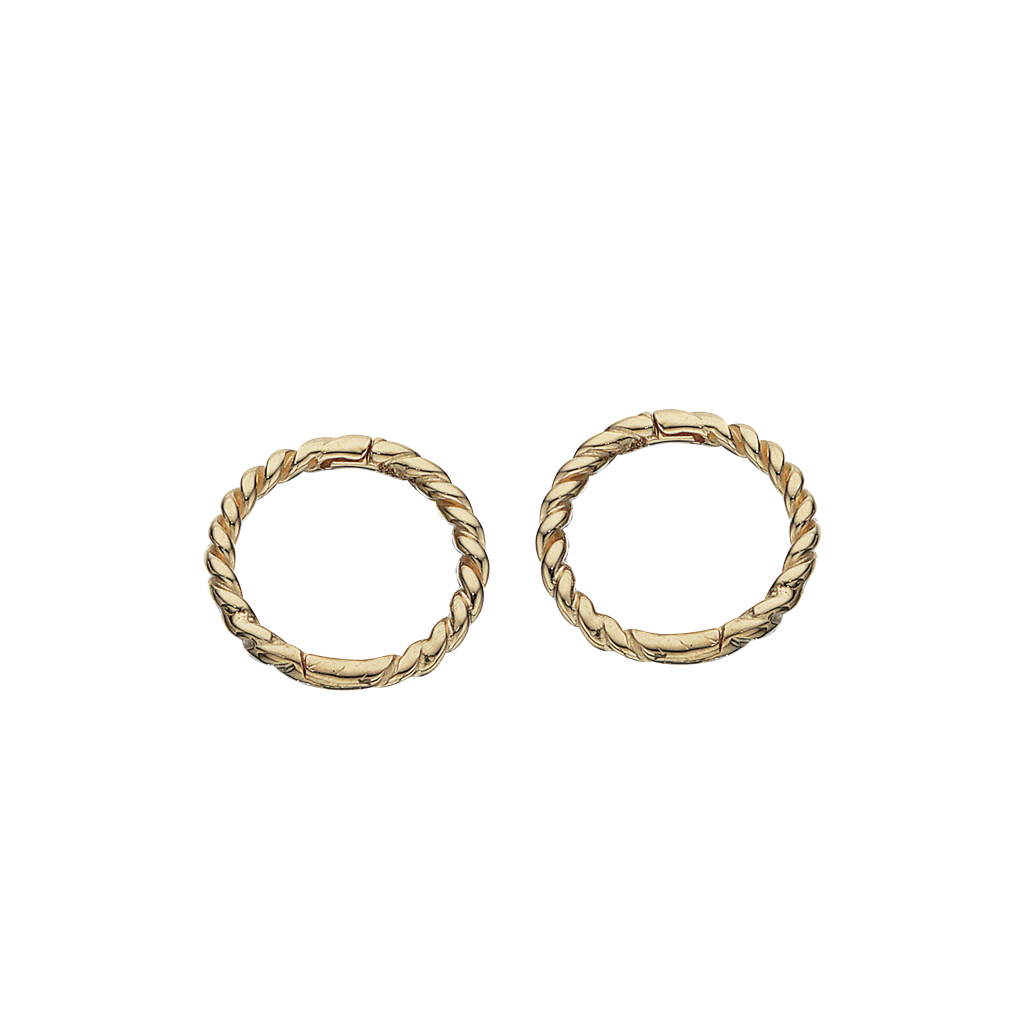 Scrouples - Clip creol snoet i 8 karat guld, 9mm - 117583