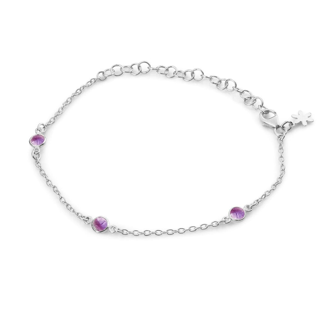 SFB - Armbånd i sølv med lilla ametyst - 1585-1-118