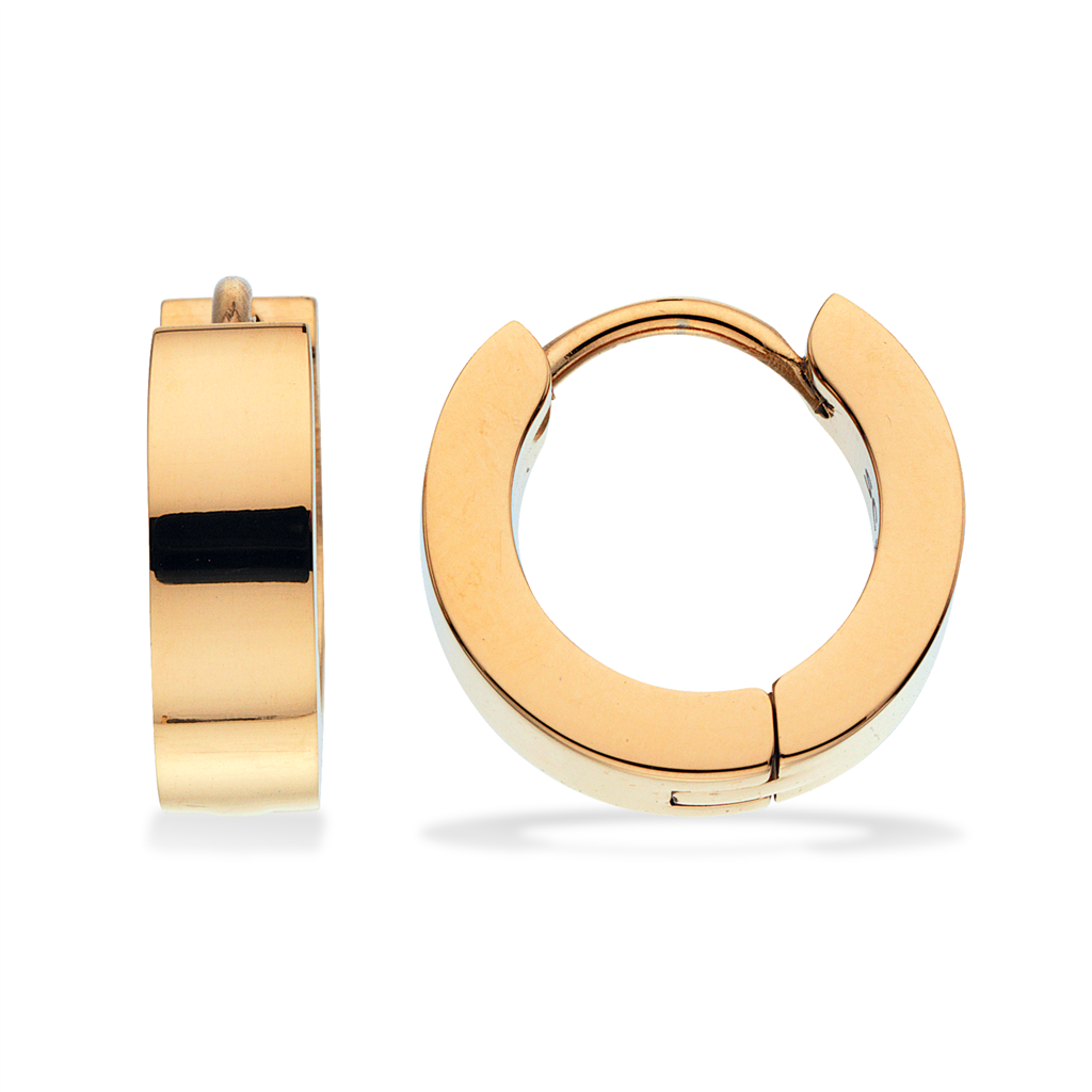 Scrouples - Herre creol i forgyldt stål, 14mm - 158571