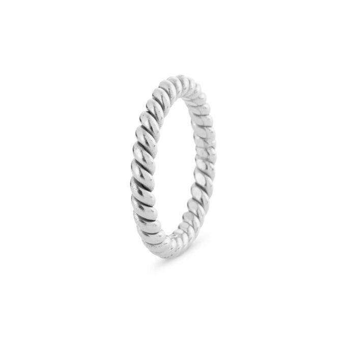 SFB - Snoet sølv ring - 1682-1