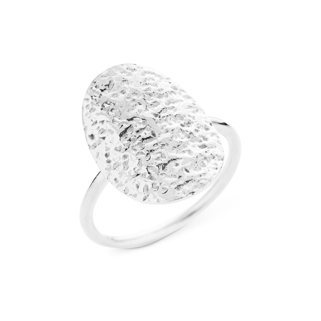 1696-1 - Ring i sølv med en plade